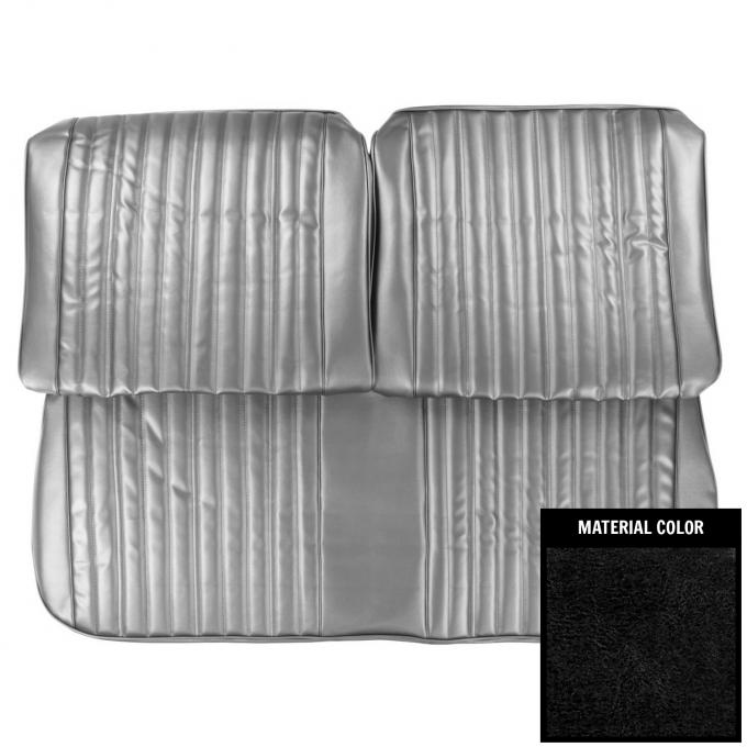 PUI Interiors 1969 Chevrolet Impala/SS Black Front Bench Seat Cover 69BS10B