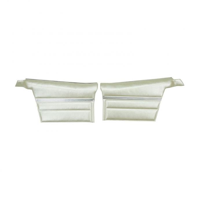 PUI Interiors 1968 Chevrolet Impala Custom Convertible Pre-Assembled Blue Rear Door Panels 68BDN28V-P