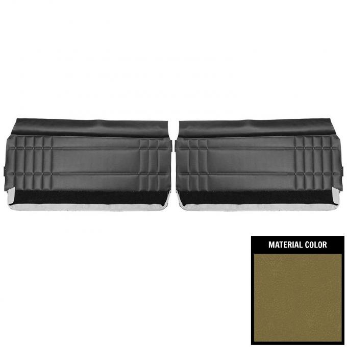 PUI Interiors 1968 Chevrolet Caprice Ivy Gold Front Door Panels 68ID46