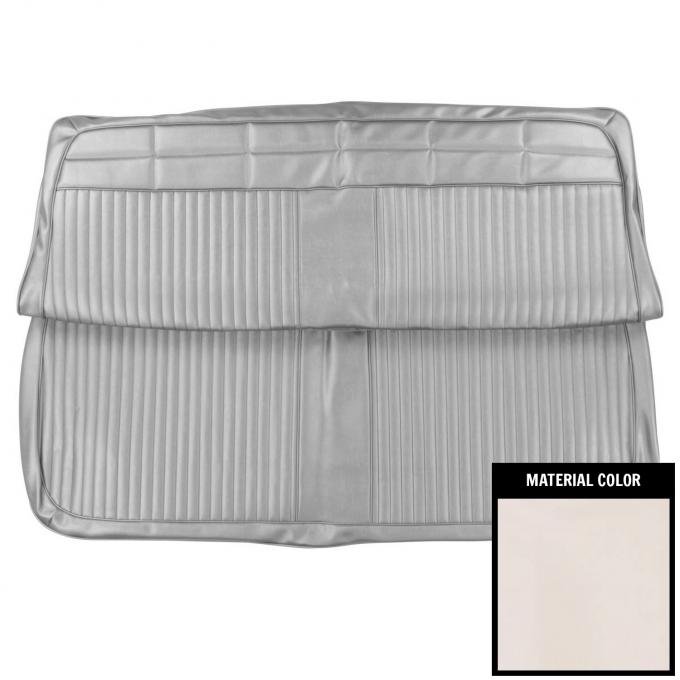 PUI Interiors 1963 Chevrolet Impala 4 Door White Front Bench Seat Cover 63BS4D69B