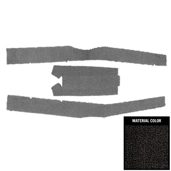 PUI Interiors 1965 Chevrolet Impala SS Black Console Carpet 65BCON501
