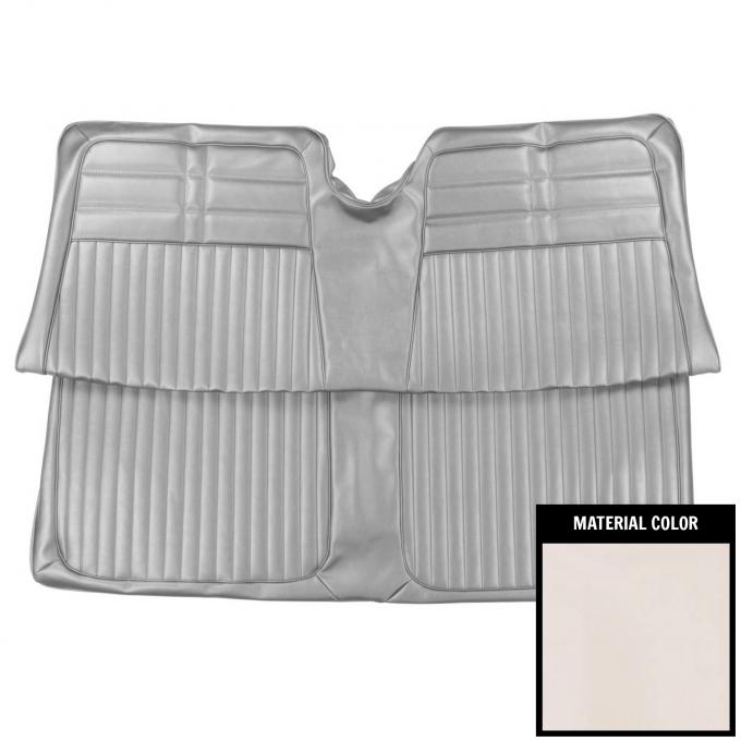 PUI Interiors 1963 Chevrolet Impala Hardtop White Rear Bench Seat Cover 63BS69C