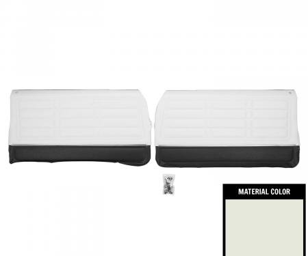 PUI Interiors 1966 Chevrolet Impala SS Pre-Assembled White & Black Front Door Panels 66BD37-P