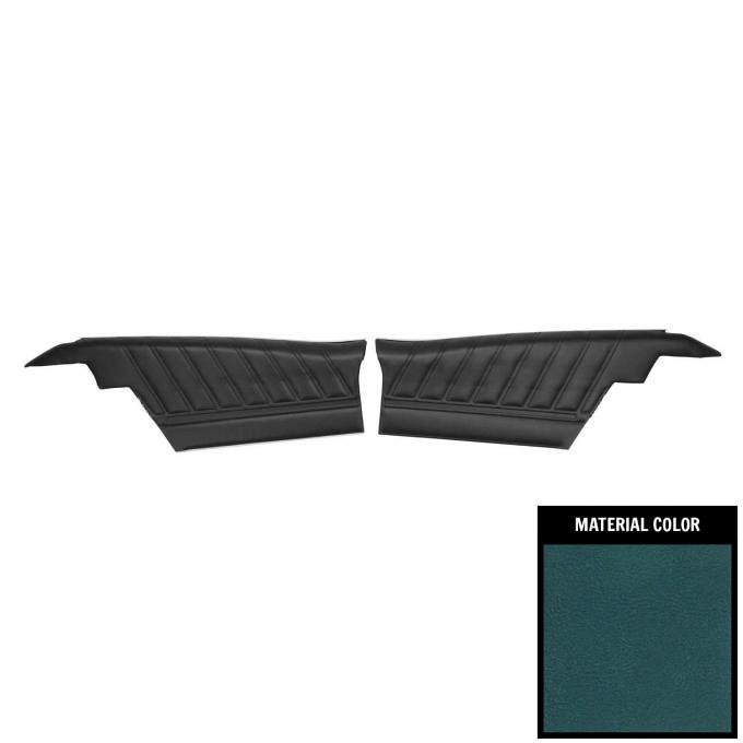 PUI Interiors 1968 Chevrolet Impala Hardtop Pre-Assembled Medium Blue Rear Door Panels 68BD17C-P