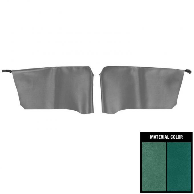 PUI Interiors 1966 Chevrolet Impala Hardtop 2 Tone Aqua Rear Arm Rest Covers 66BR05C