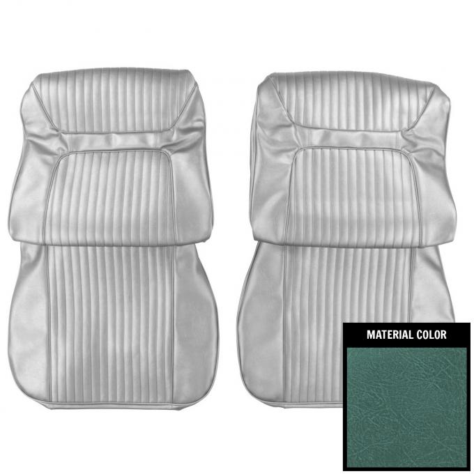 PUI Interiors 1964 Chevrolet Impala/SS Aqua Front Bucket Seat Covers 64BS50U