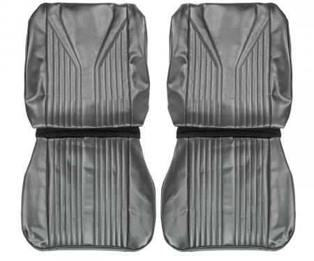PUI Interiors 1965 Chevrolet Impala/SS Black Front Bucket Seat Covers 65BS10U