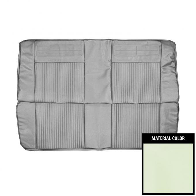 PUI Interiors 1962-1964 Chevrolet Nova 2 Door Sedan White Rear Bench Seat Cover 62XS69T