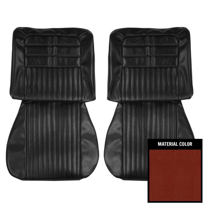 PUI Interiors 1963 Chevrolet Impala/SS Red Front Bucket Seat Covers 63BS64U