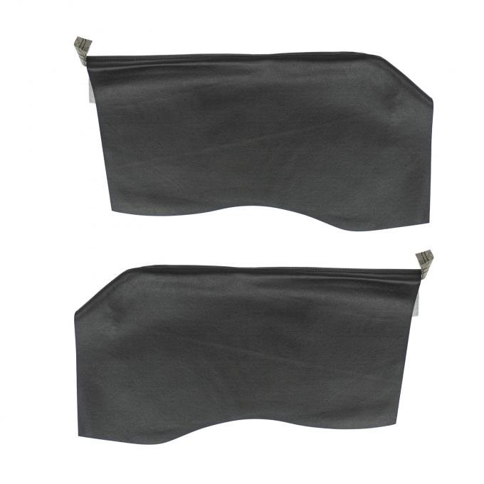 PUI Interiors 1965 Impala/Bonneville/Grand Prix/Catalina Hardtop Black Rear Arm Rest Covers 65BRN10C