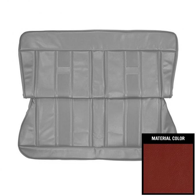 PUI Interiors 1965 Chevrolet Nova 4 Door Wagon Red Rear Bench Seat Cover 65XS4D30W