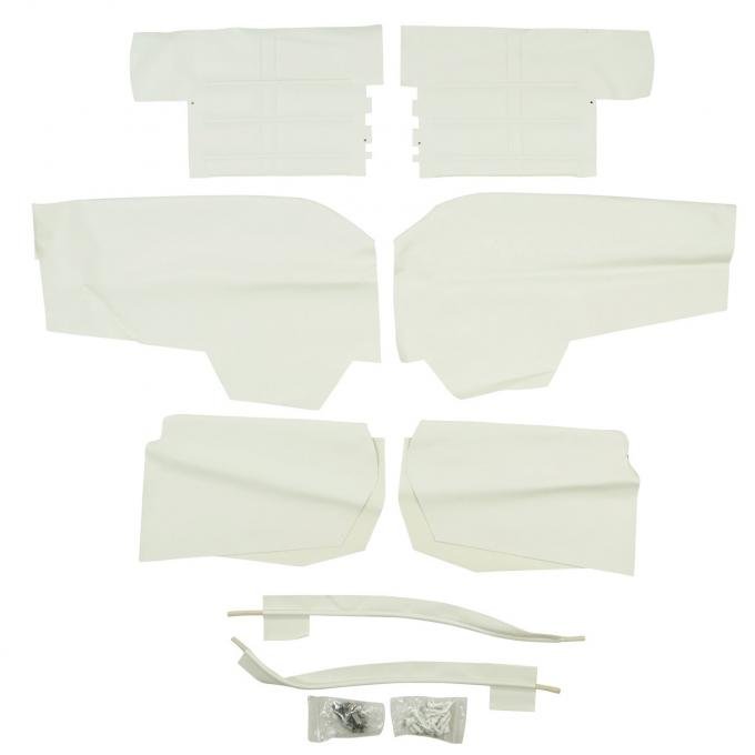 PUI Interiors 1963 Chevrolet Impala/SS Convertible White Rear Door Panels 63BD69V