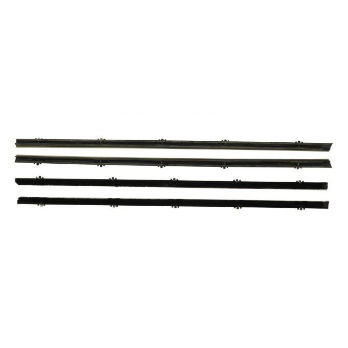 PUI Interiors 1967-1972 Chevrolet Truck Window Felts W/Chrome Bead F261-6