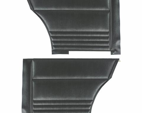 PUI Interiors 1967 Chevrolet Nova/SS Hardtop Black Rear Door Panels D290C