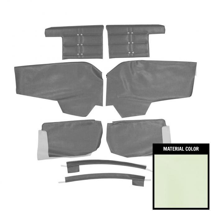 PUI Interiors 1963 Chevrolet Impala/SS Convertible Pre-Assembled White Rear Door Panels 63BD69VP