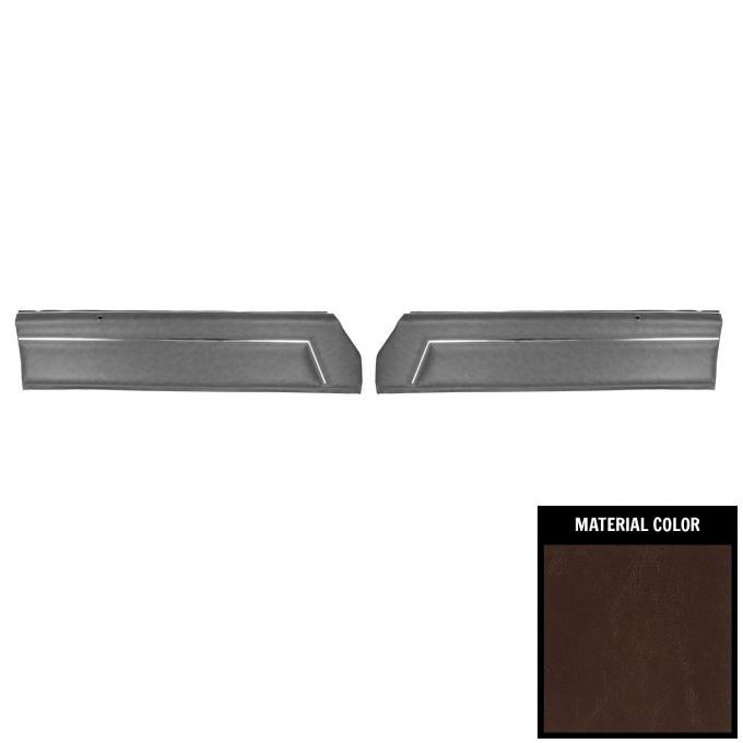 PUI Interiors 1981-1987 Chevrolet El Camino Pre-Assembled Maroon Front Door Panels 81AD01-P