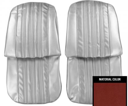 PUI Interiors 1966 Chevrolet Impala/SS Red Front Bucket Seat Covers 66BS30U
