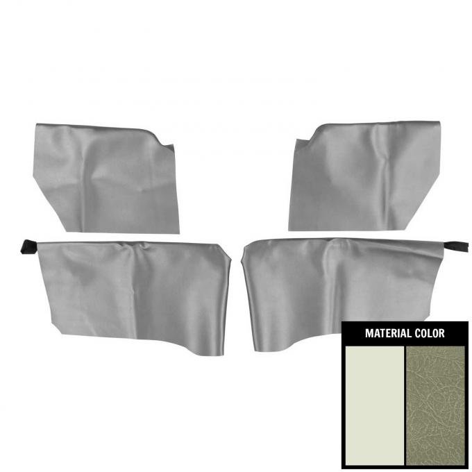 PUI Interiors 1966 Chevrolet Impala Convertible 2 Tone Fawn Rear Arm Rest Covers 66BR21