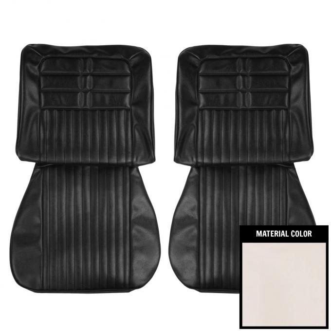 PUI Interiors 1963 Chevrolet Impala/SS White Front Bucket Seat Covers 63BS69U