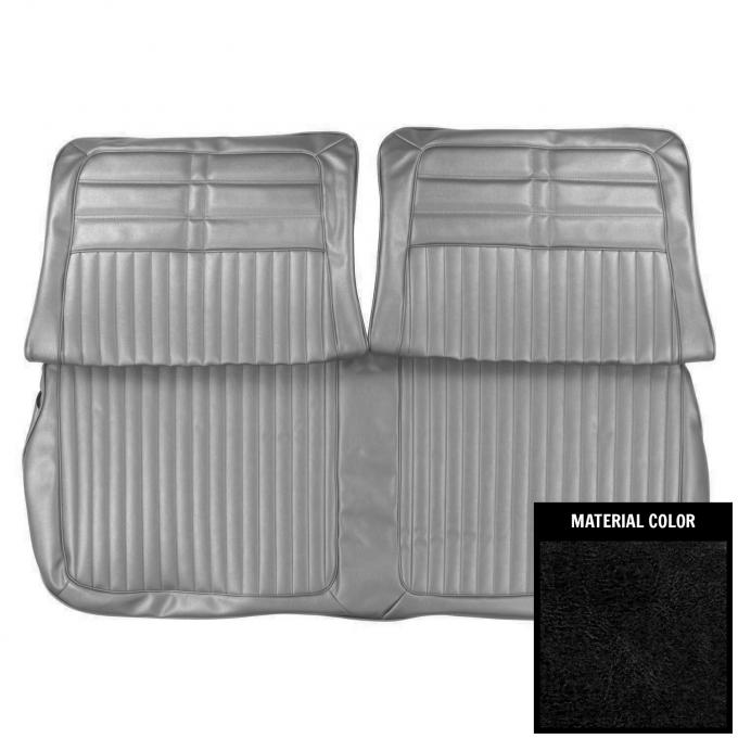 PUI Interiors 1963 Chevrolet Impala Black Front Bench Seat Cover 63BS55B