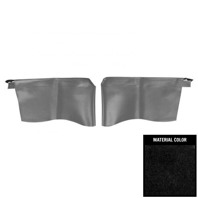 PUI Interiors 1965 Chevrolet Impala SS Hardtop Black Rear Arm Rest Covers 65BR10C