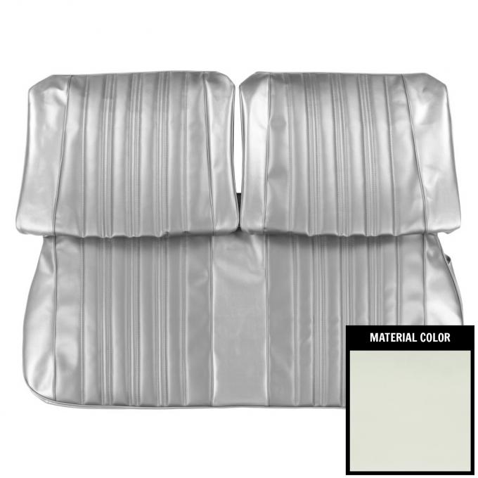PUI Interiors 1966 Chevrolet Impala/SS White Front Bench Seat Cover 66BS37B