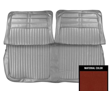 PUI Interiors 1963 Chevrolet Impala Red Front Bench Seat Cover 63BS64B