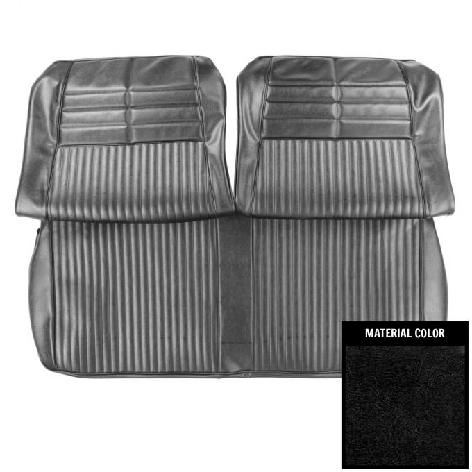 PUI Interiors 1964 Chevrolet Impala Black Front Bench Seat Cover 64BSN55B