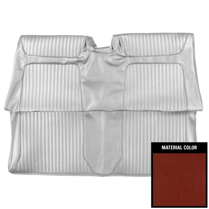 PUI Interiors 1964 Chevrolet Impala/SS Convertible Red Rear Bench Seat Cover 64BS64V