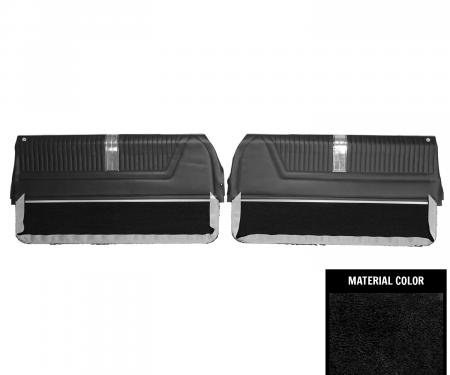 PUI Interiors 1965 Chevrolet Impala SS Pre-Assembled Black Front Door Panels PD550