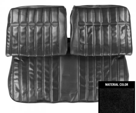 PUI Interiors 1971-1972 Chevrolet Impala Black Front Bench Seat Cover 71BS10B