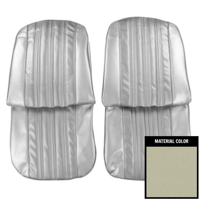 PUI Interiors 1966 Chevrolet Impala/SS 2 Tone Fawn Front Bucket Seat Covers 66BS21U