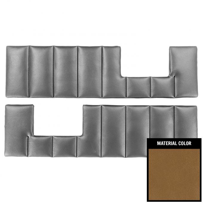PUI Interiors 1981-1991 GM Truck/Blazer/Jimmy/Suburban Camel Vinyl Front Door Panel Inserts 81TDIV48