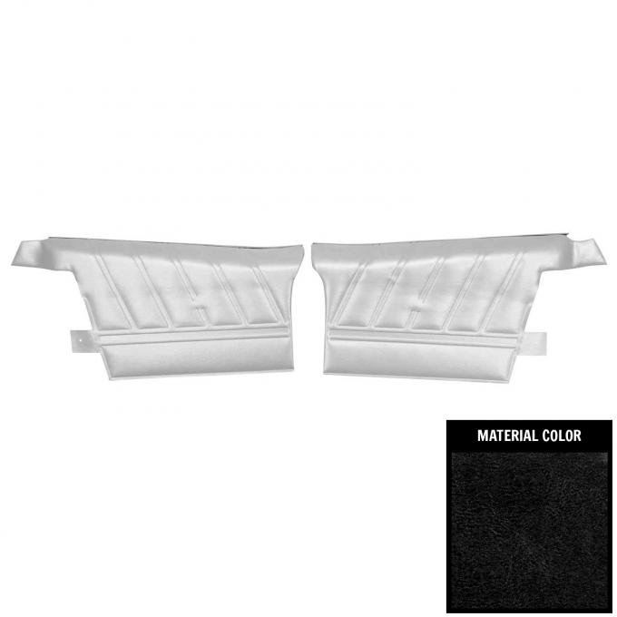 PUI Interiors 1968 Chevrolet Impala SS Convertible Pre-Assembled Black Rear Door Panels 68BD10V-P
