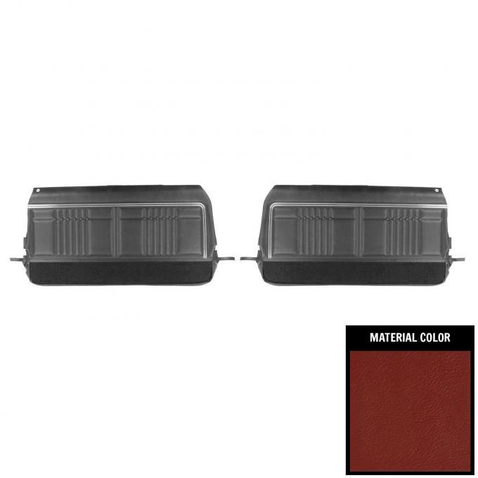 PUI Interiors 1968 Chevrolet Impala Custom Pre-Assembled Red Front Door Panels 68BDN30-P