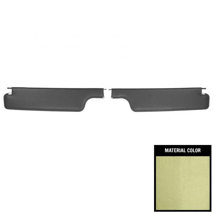 PUI Interiors 1966-1970 Pontiac Bonneville/Catalina Convertible Light Green Sun Visors SV2723