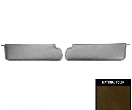 PUI Interiors 1969-1972 Chevrolet/GMC Truck Dark Saddle Sun Visors SV2342