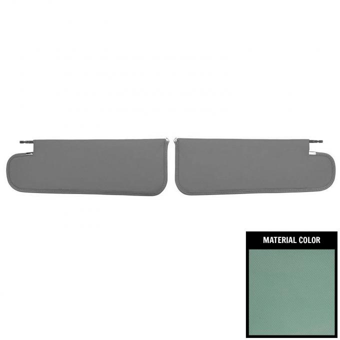 PUI Interiors 1965 Chevrolet Nova Hardtop Aqua Basketweave Sun Visors SV11107AC