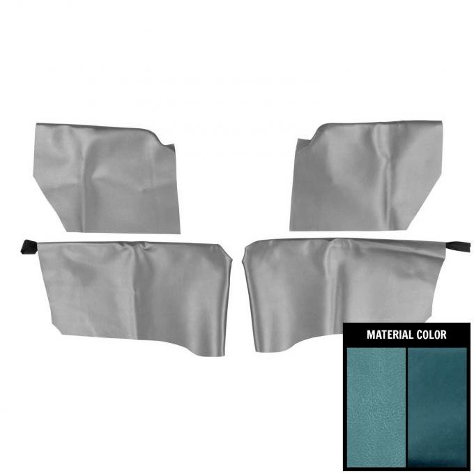 PUI Interiors 1966-1967 Chevrolet Impala Convertible 2 Tone Blue Rear Arm Rest Covers 66BR13
