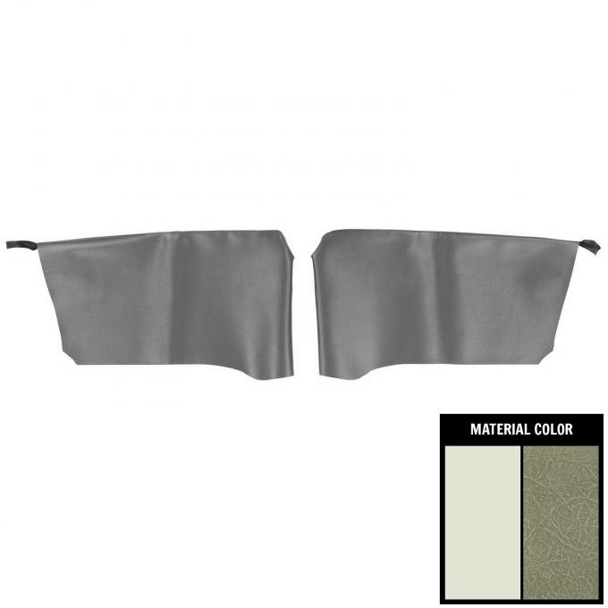 PUI Interiors 1966 Chevrolet Impala Hardtop 2 Tone Fawn Rear Arm Rest Covers 66BR21C