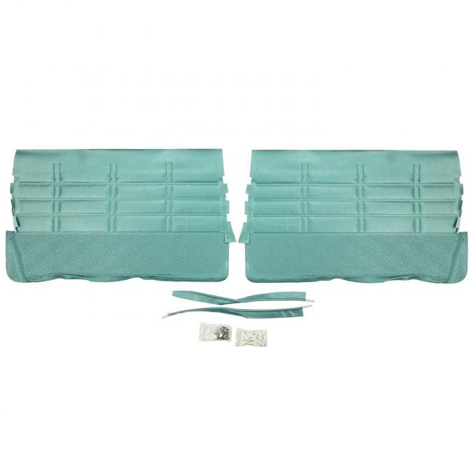 PUI Interiors 1963 Chevrolet Impala/SS Aqua Front Door Panels 63BD50F