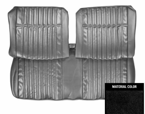 PUI Interiors 1970 Chevrolet Impala Black Front Bench Seat Cover 70BSN10B