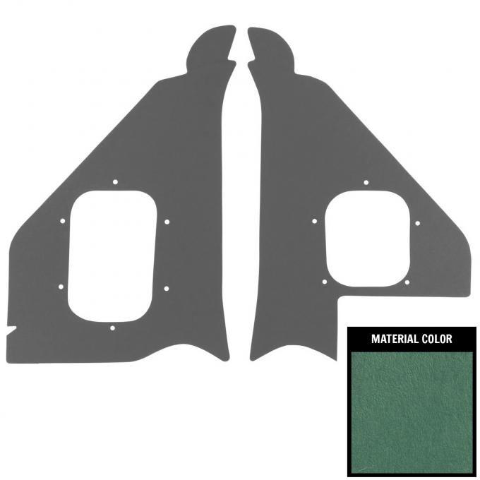 PUI Interiors 1955 Chevrolet Dark Aqua Deluxe Kick Panel 55BK40