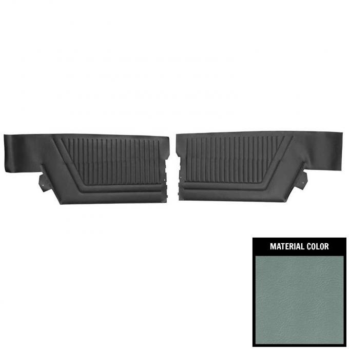 PUI Interiors 1965 Chevrolet Impala SS Hardtop Slate/Blue Rear Door Panels D559C