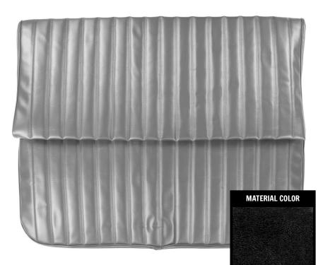 PUI Interiors 1971-1972 Chevrolet Monte Carlo Hardtop Black Rear Bench Seat Cover 71MS10C
