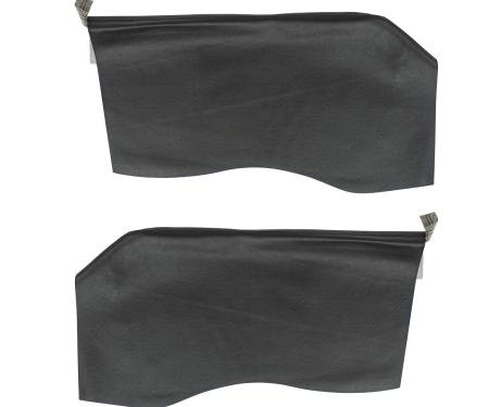 PUI Interiors 1965 Impala/Bonneville/Grand Prix/Catalina Hardtop Black Rear Arm Rest Covers 65BRN10C