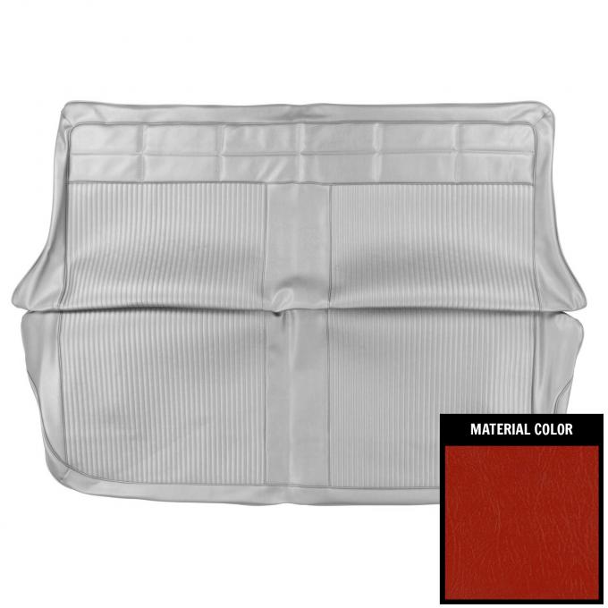 PUI Interiors 1962 Chevrolet Impala 4 Door Wagon Bright Red Rear Bench Seat Cover 62BS4D63W