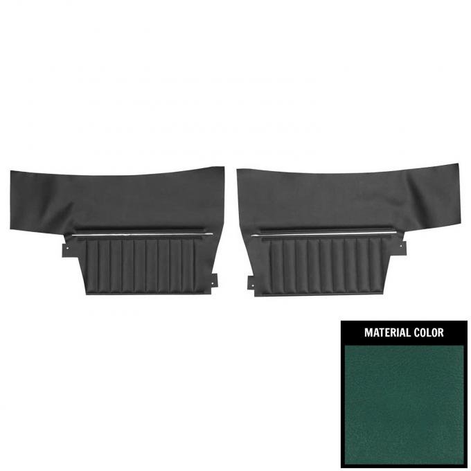 PUI Interiors 1969 Chevrolet Impala/SS Convertilble Dark Aqua Rear Door Panels 69BD04V