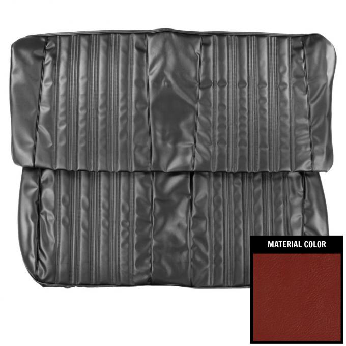 PUI Interiors 1966 Chevrolet Impala 4-Door Red Front Bench Seat Cover 66BS4D30B
