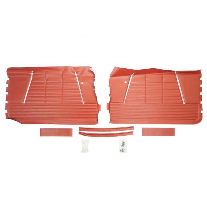 PUI Interiors 1964 Chevrolet Impala Red Front Door Panels 64BD64F